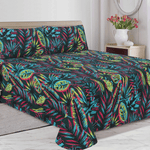 Neon Jungle King Bedsheet Set