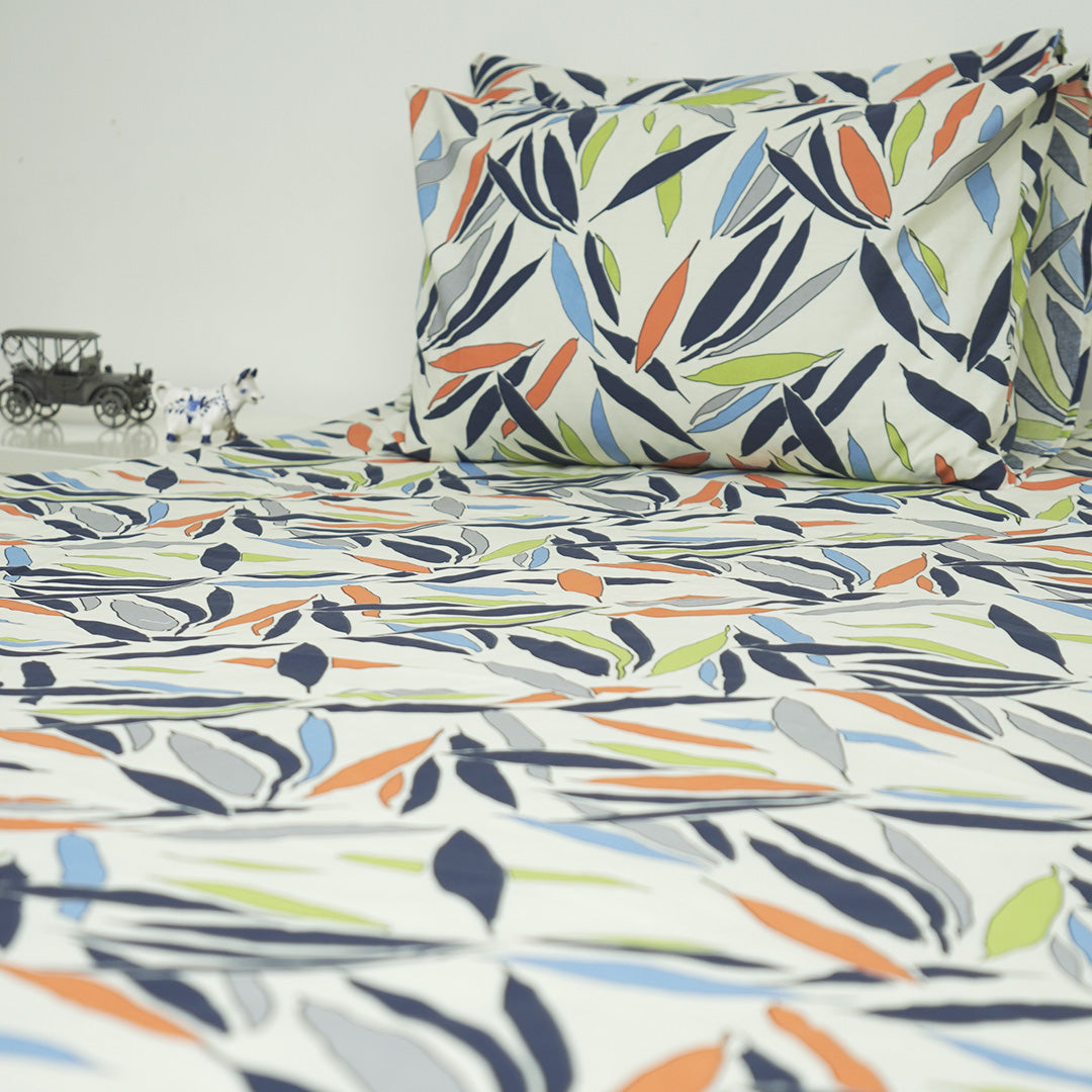 Leafy splash Single Bedsheet Set