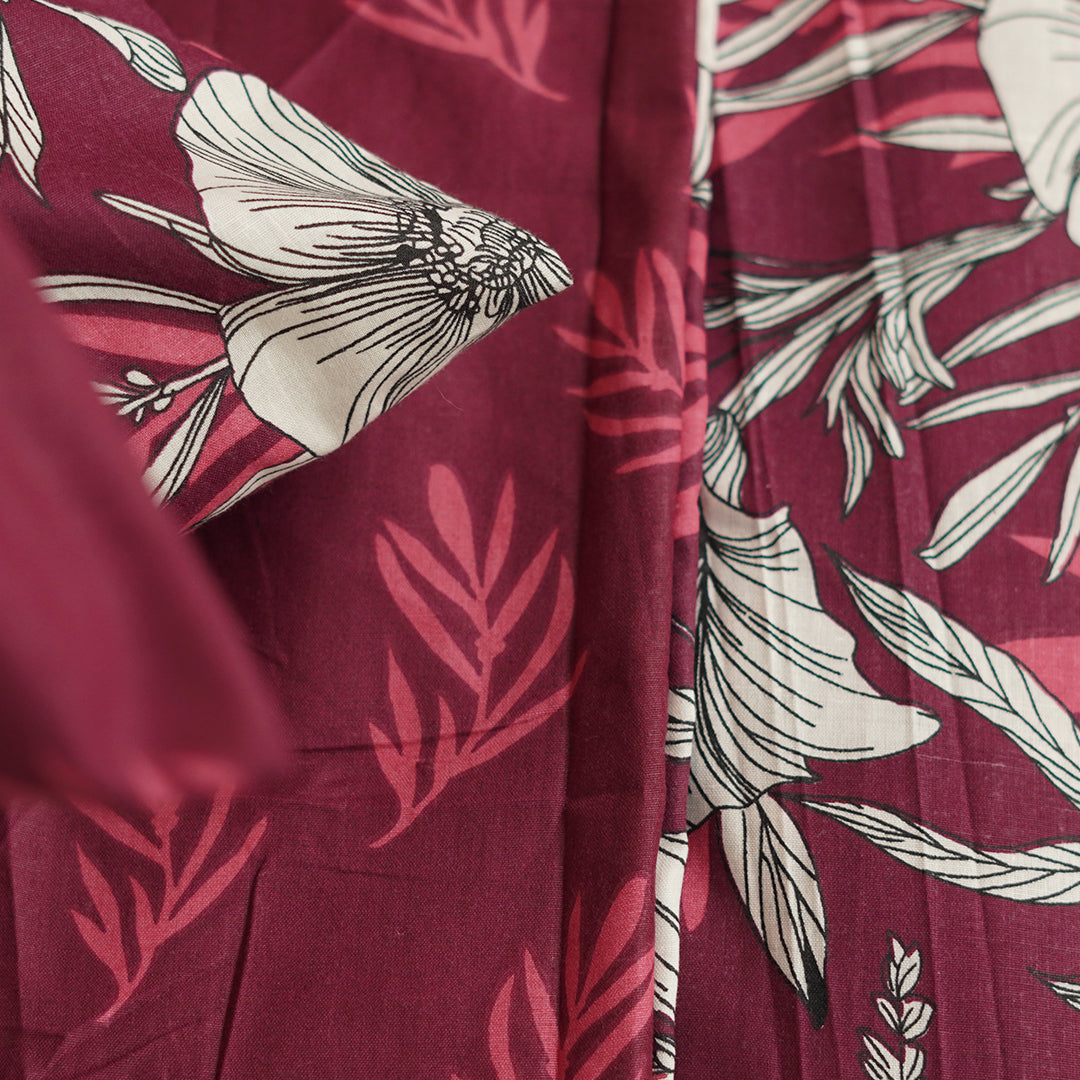 Abstract Berry Single Duvet Cover & Comforter Set