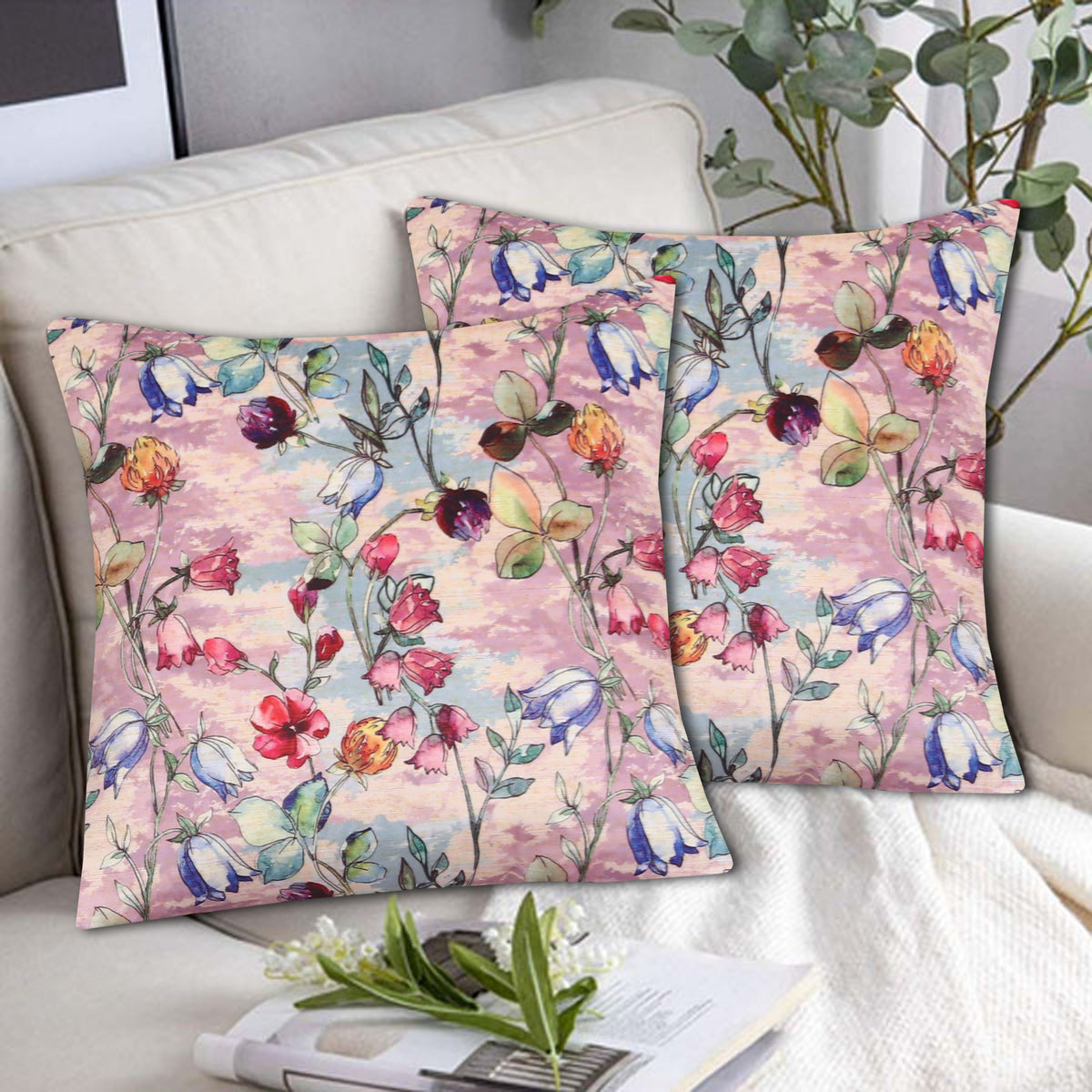 Floral Fusion Cushion Cover