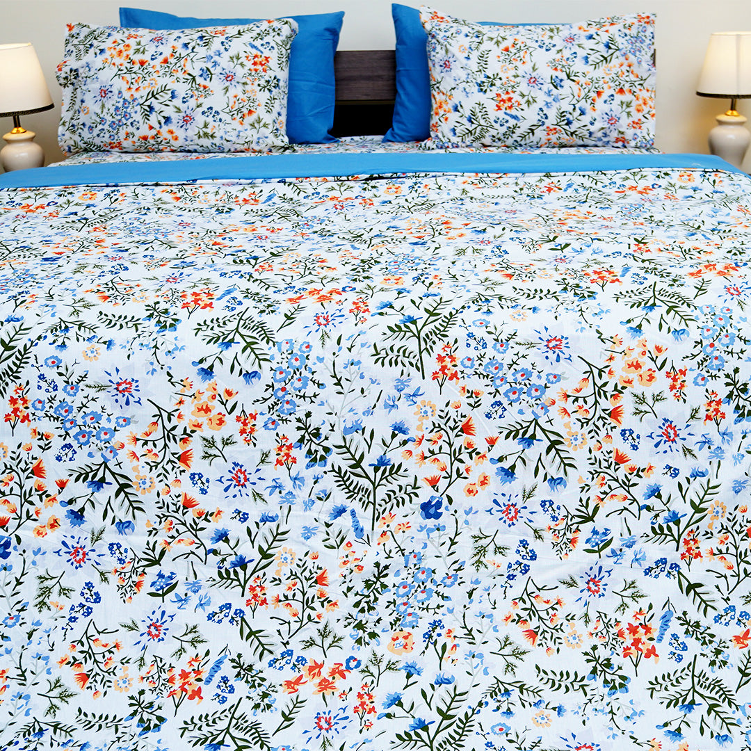 Floral Elegance King Duvet Cover & Comforter Set
