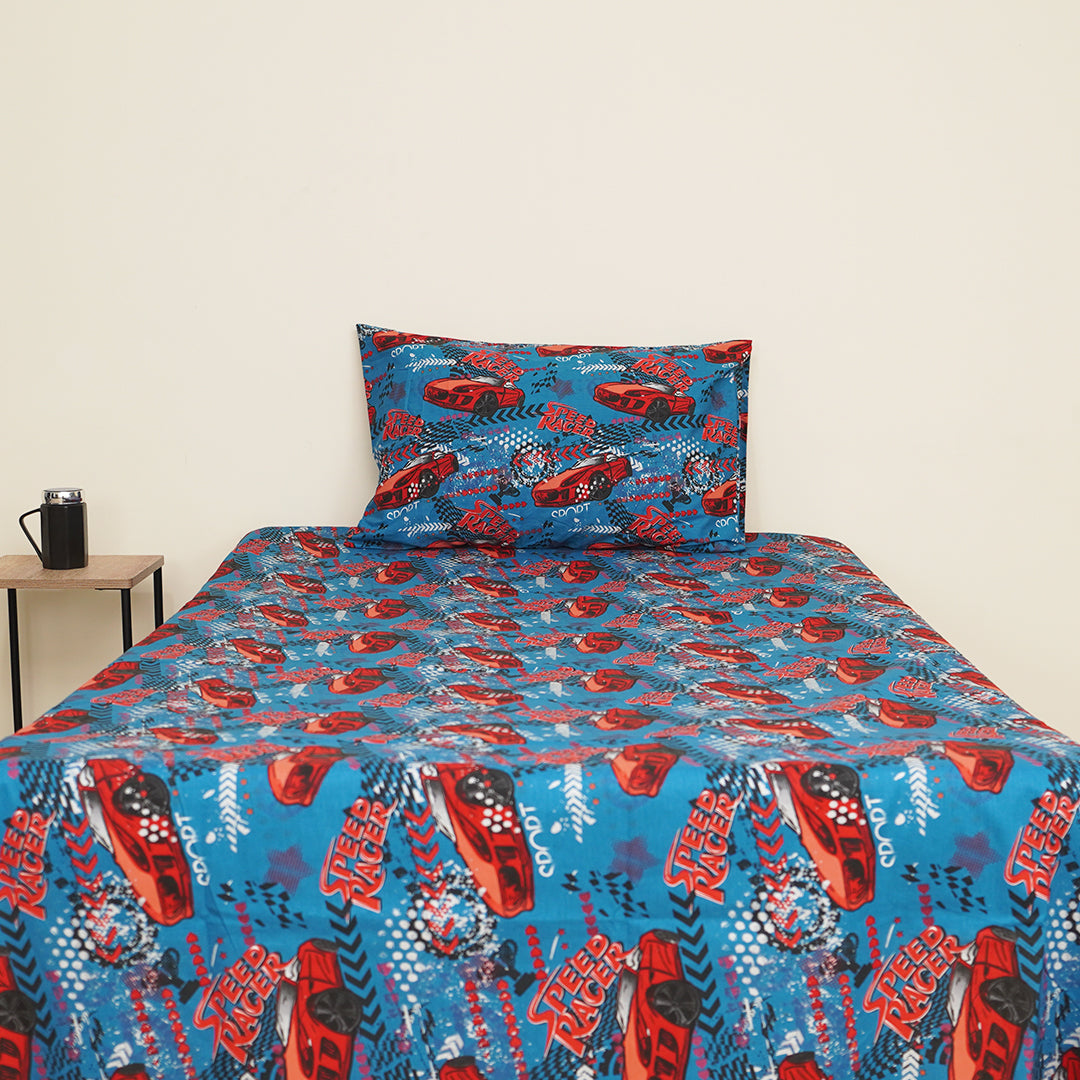 Speed Racer Kids Bedsheet Set