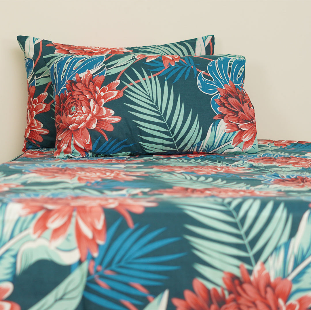 Tropical Rush Single Duvet Cover & Comforter Set