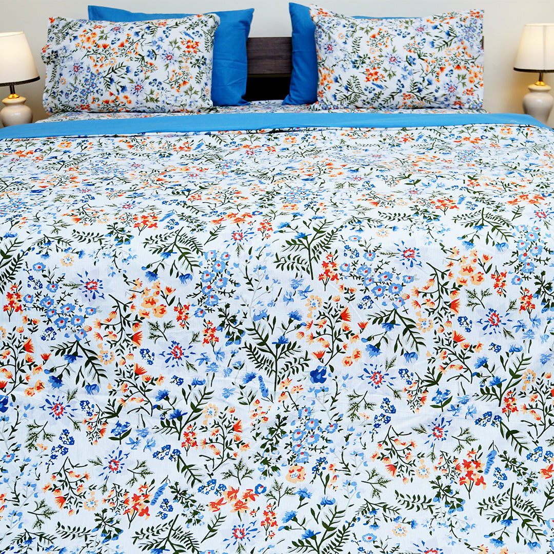 Floral Elegance King Bedsheet Set