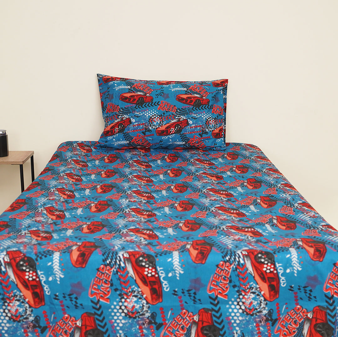 Speed Racer Kids Bedsheet Set