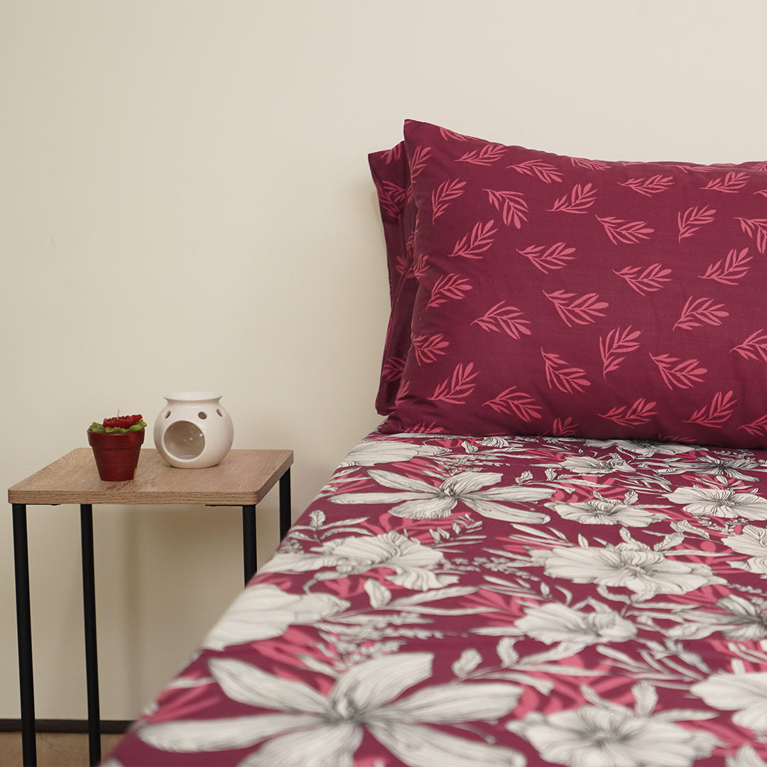 Abstract Berry Single Duvet Cover & Comforter Set