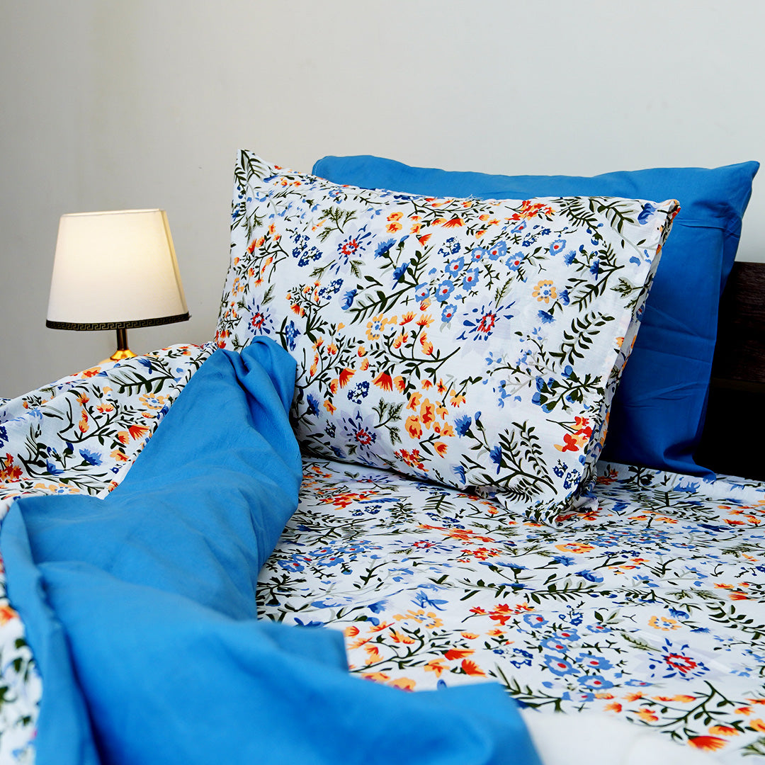 Floral Elegance Single Bedsheet Set