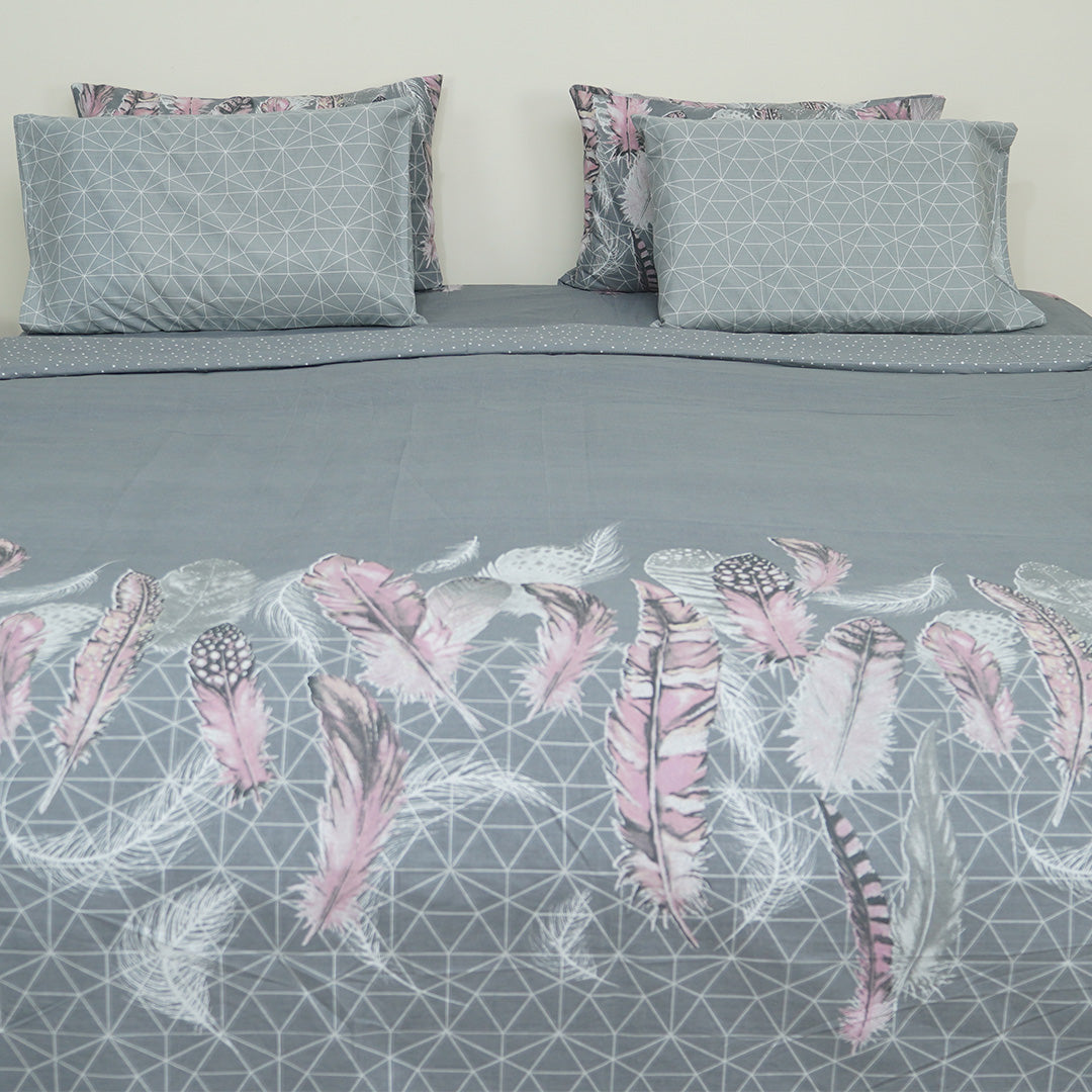 Geometric touch Single Bedsheet Set
