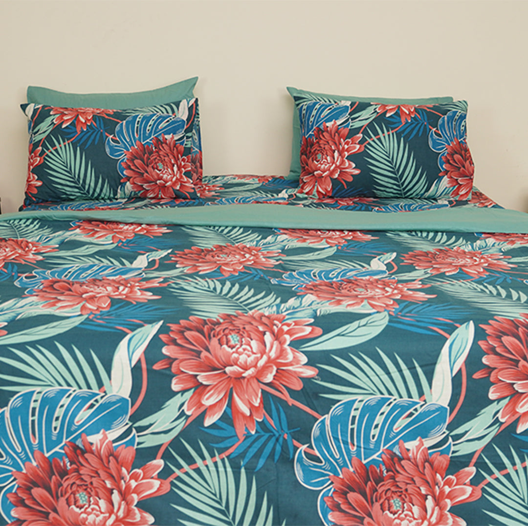 Tropical Rush Single Duvet Cover & Comforter Set