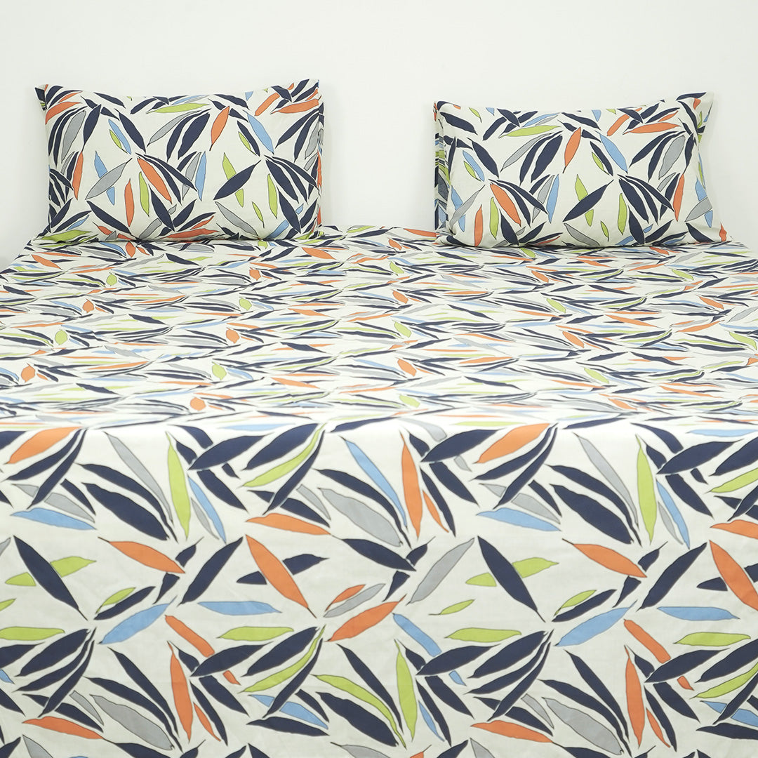 Leafy splash Single Bedsheet Set
