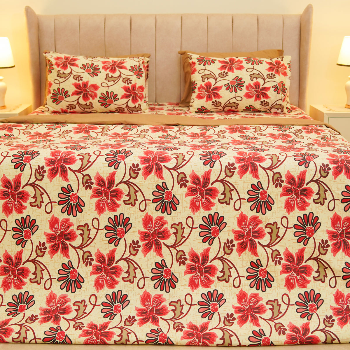 Red Rose King Duvet Cover & Comforter Set