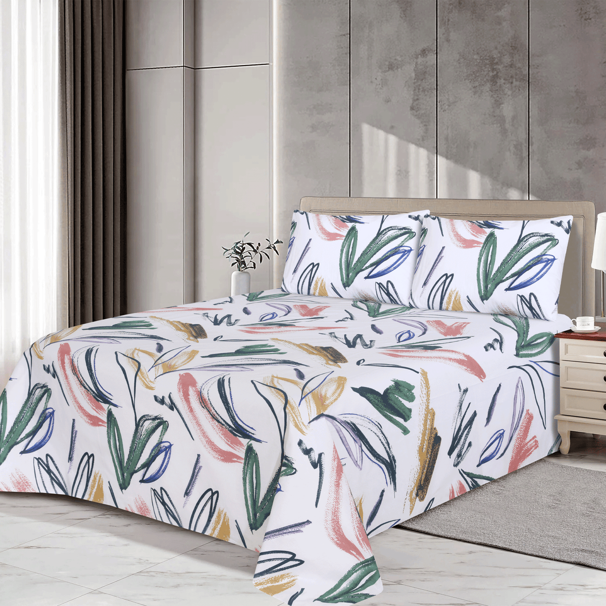 Color Flow Single Bedsheet Set