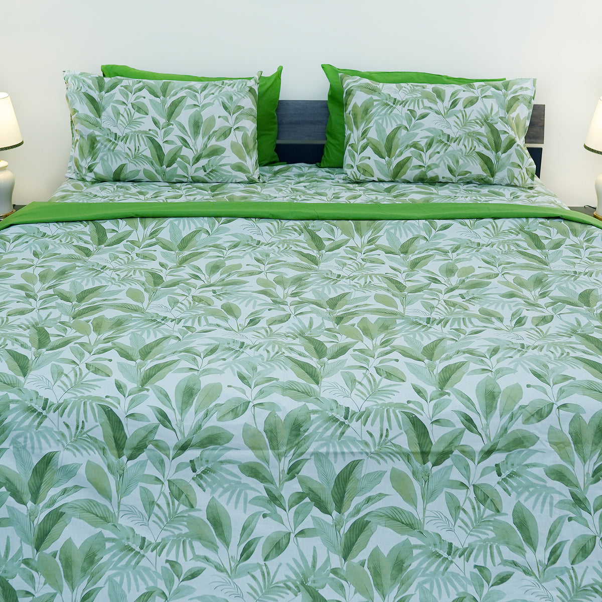 Leafy Luxe King Bedsheet Set