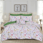 Floral Serenity Sateen Single Bedsheet Set