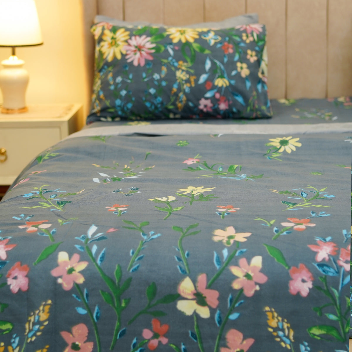 Canterbury Bells Single Duvet Cover & Comforter Set