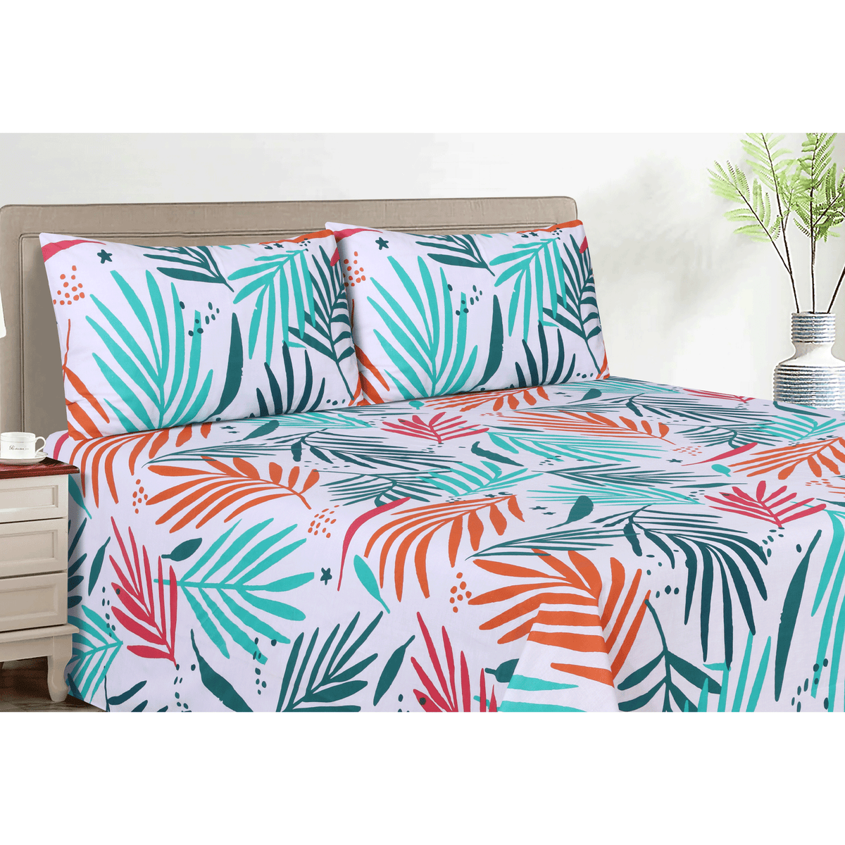 Palm Paradise King Bedsheet Set