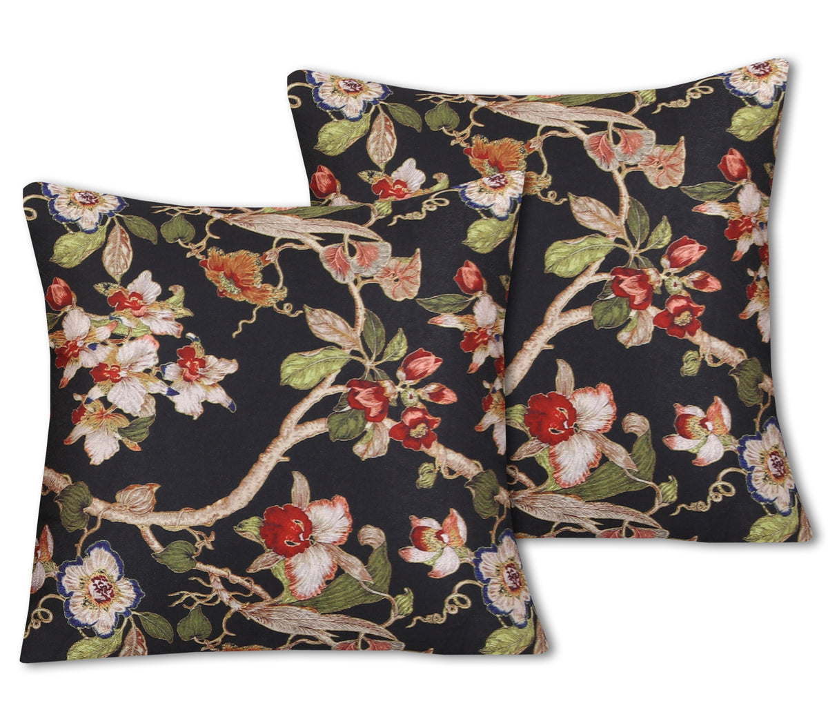 Midnight Blooms Cushion Cover