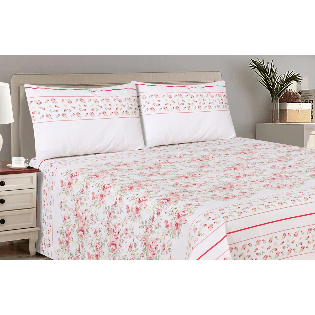 Velvet Rose King Bedsheet Set