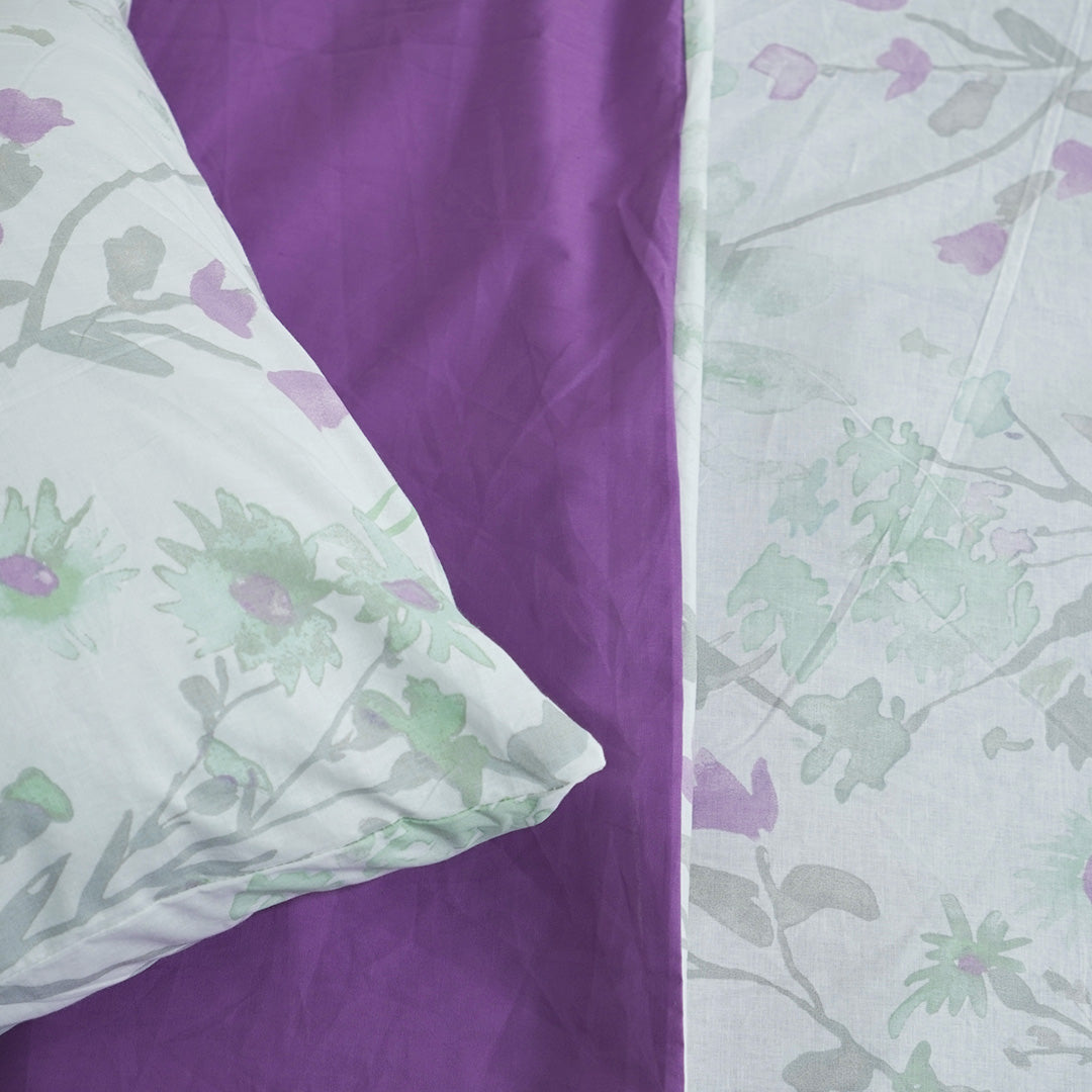 Minty Mulberry King Duvet Cover & Comforter Set