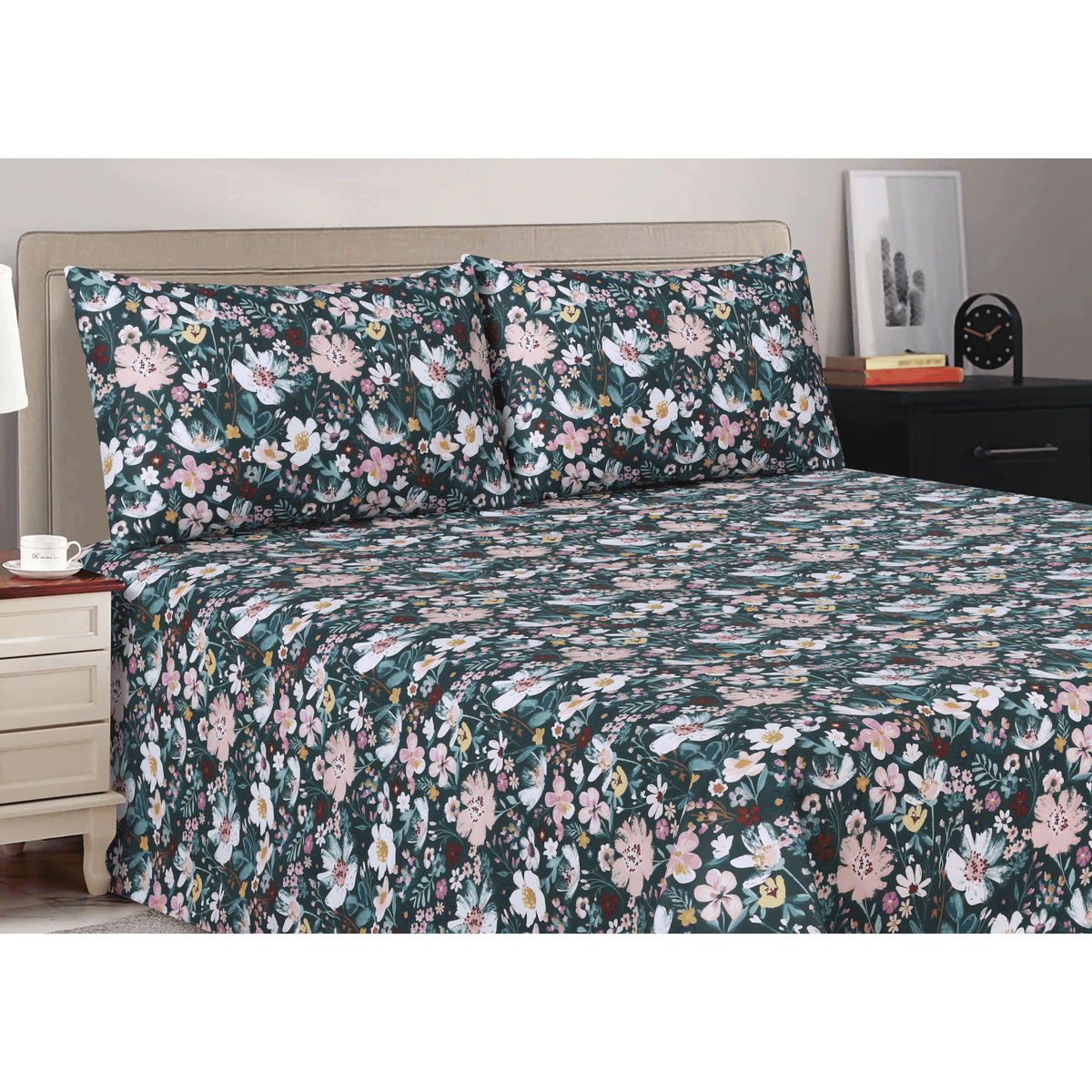 Floral Serenade Single Bedsheet Set