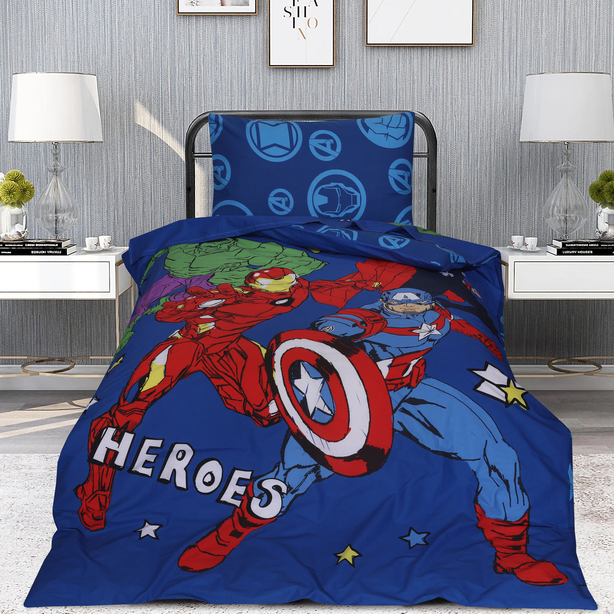 Avengers Army Kids Bedsheet Set