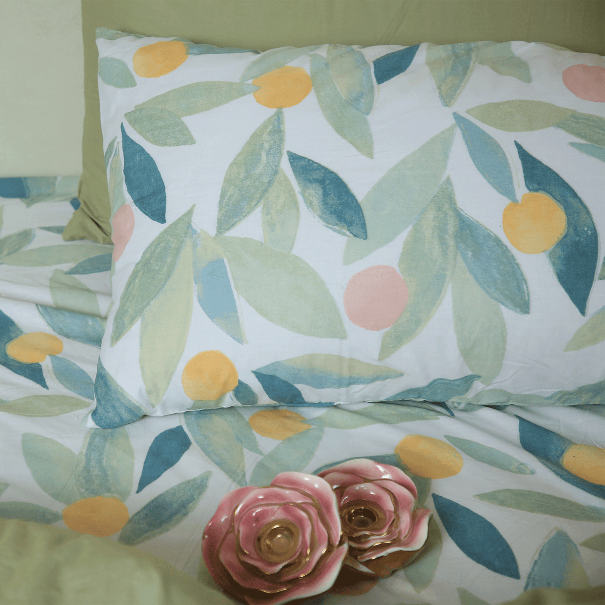 Leafella King Duvet Cover & Comforter Set