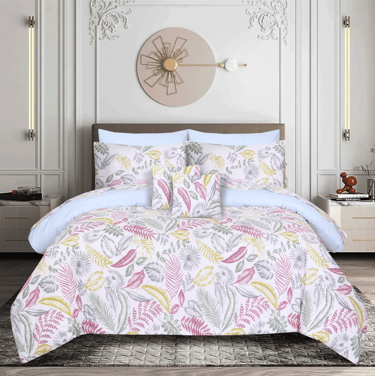 Regal Blossoms King Duvet Cover & Comforter Set