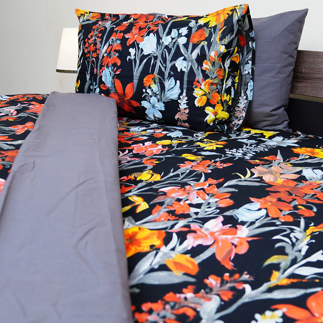 Vibrant Kaleidoscope King Duvet Cover & Comforter Set
