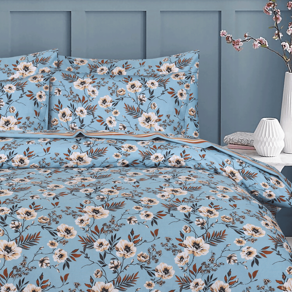 Magnolia Mist King Duvet Cover & Comforter Set