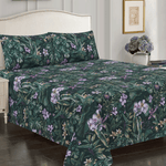 Emerald Bloom King Bedsheet Set