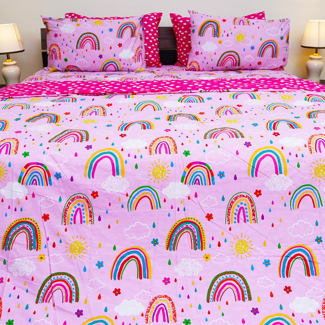 Rosy Elegance Single Bedsheet Set