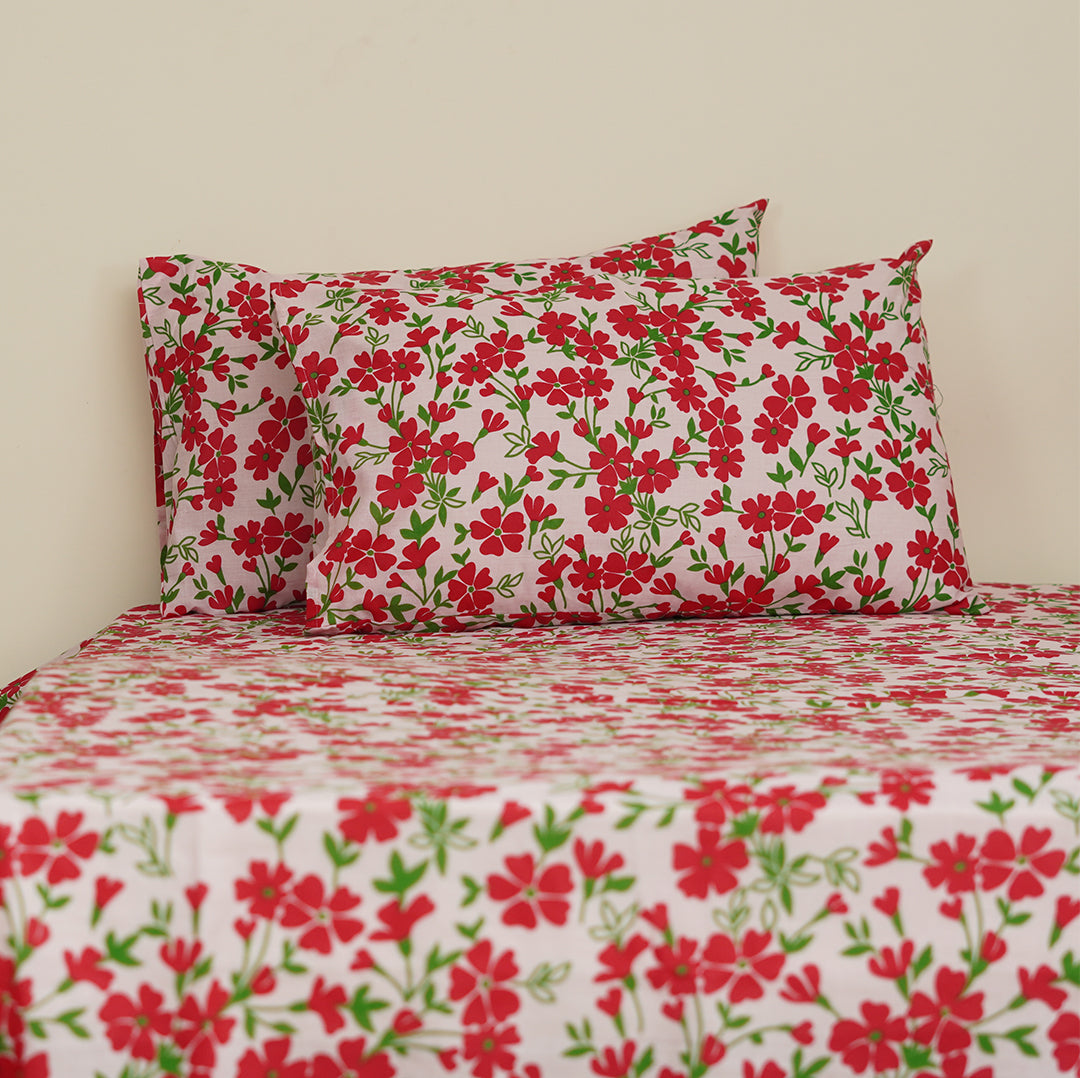 Cherry blossom Single Bedsheet Set