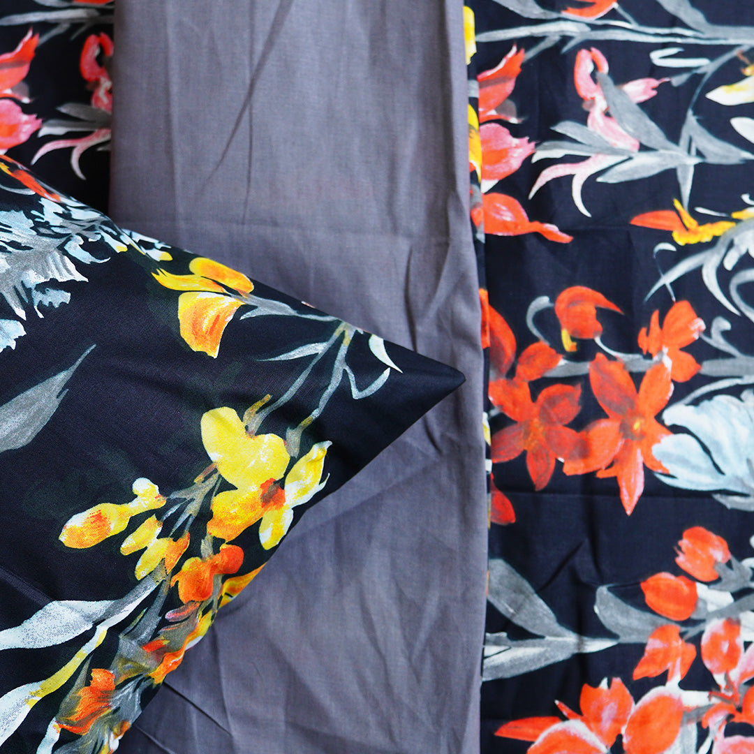 Vibrant Kaleidoscope King Duvet Cover & Comforter Set