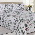 Ivory Garden King Bedsheet Set