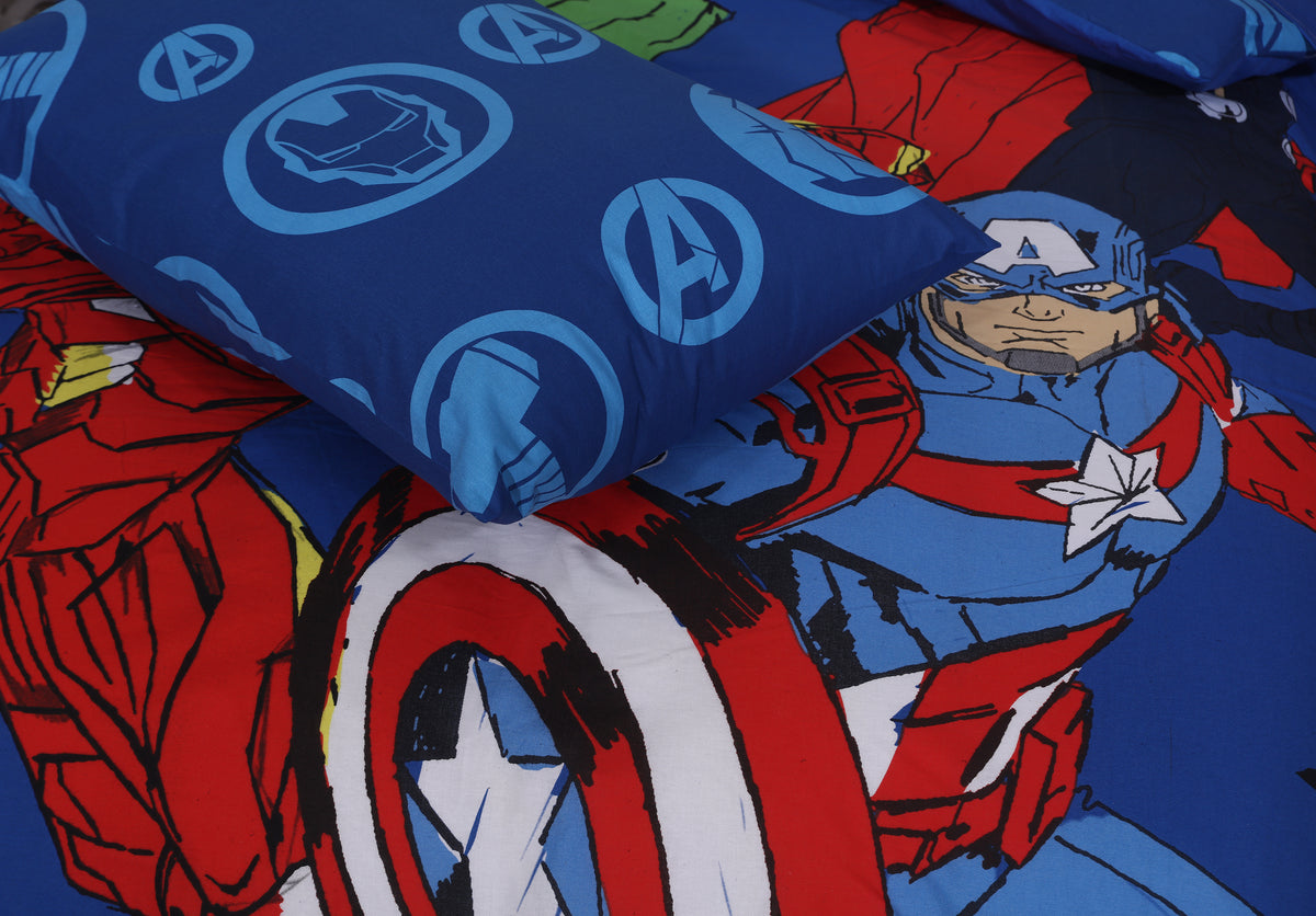 Avengers Army Kids Bedsheet Set