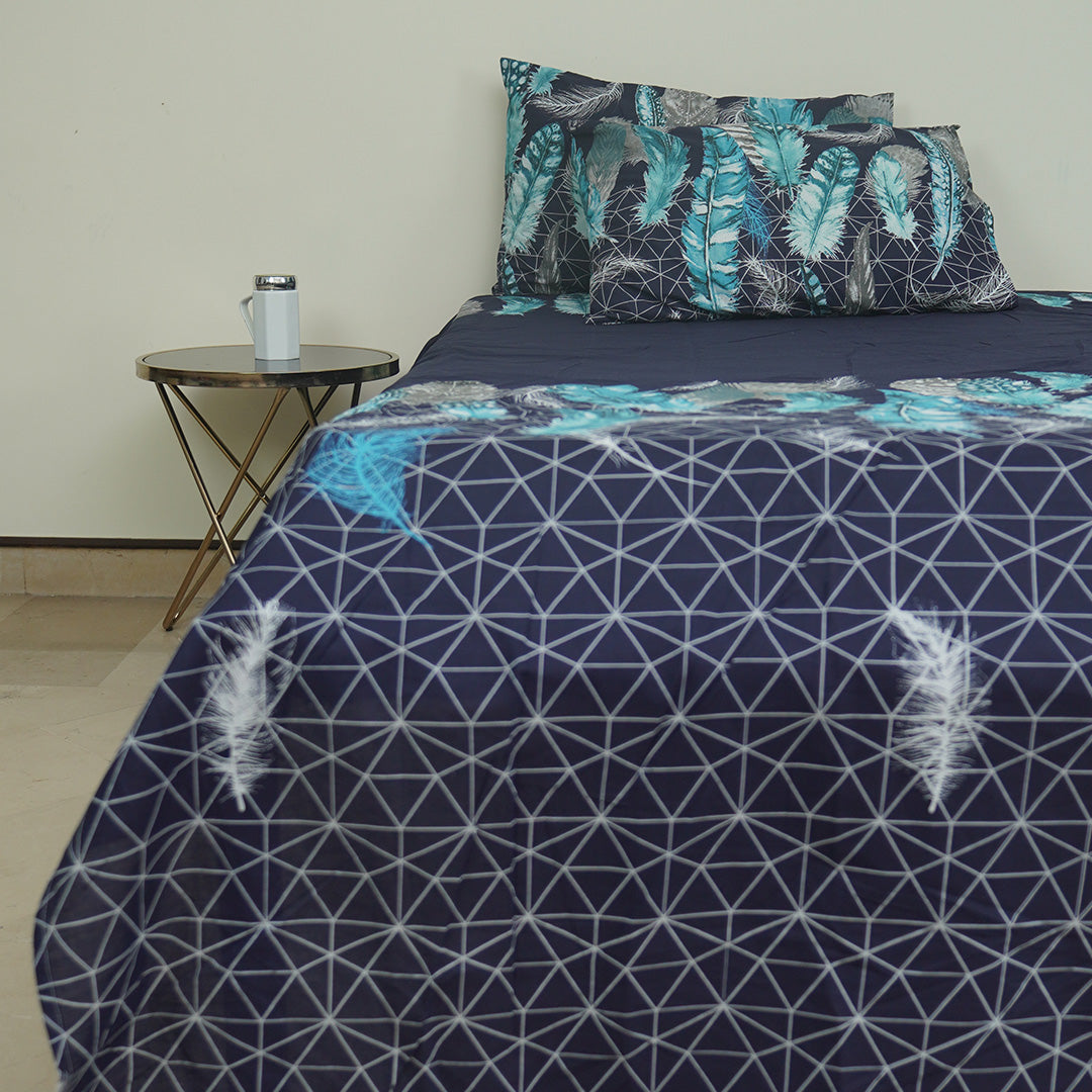 Geometric touch Single Duvet Cover & Comforter Set