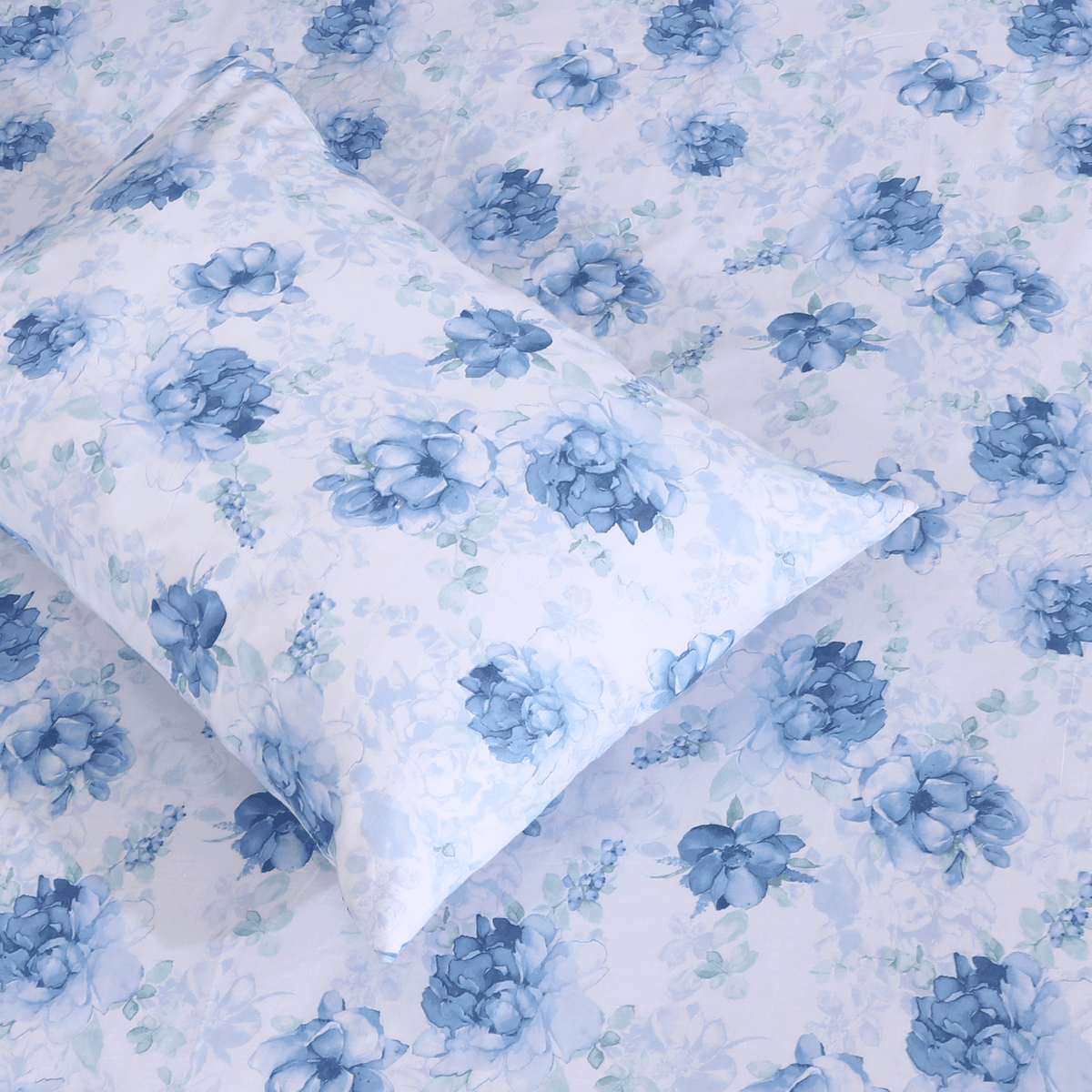 Watercolor Blossoms Single Bedsheet Set