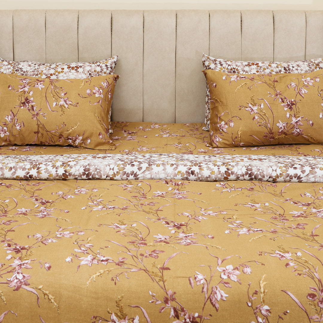 Daylilies Cotton Sateen Bedsheet, Duvet & Comforter Sets