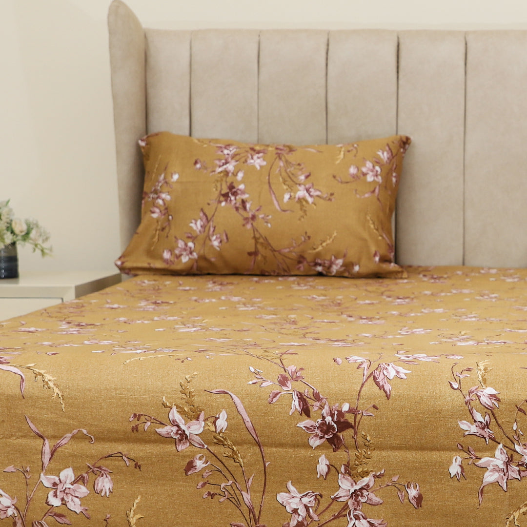 Daylilies Cotton Sateen Bedsheet, Duvet & Comforter Sets