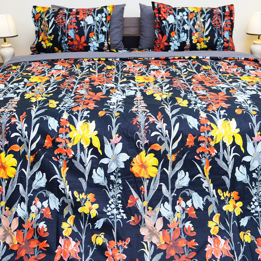 Vibrant Kaleidoscope King Bedsheet Set