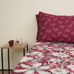 Abstract Berry Single Duvet Cover & Comforter Set