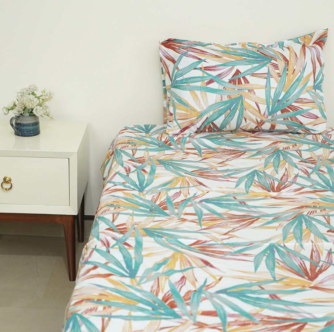 Tropical Sienna Single Bedsheet Set