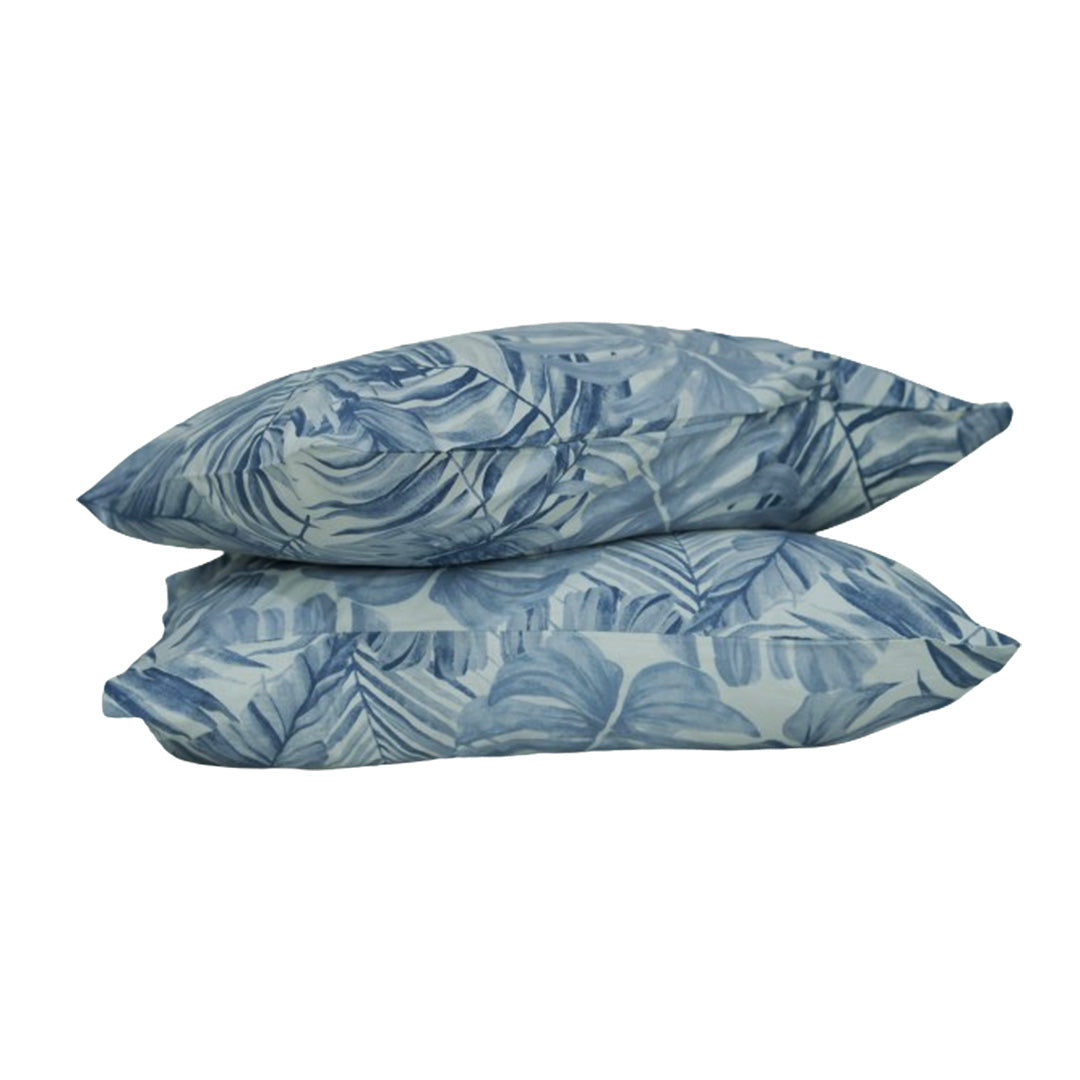 Marine Palm Pillow Covers