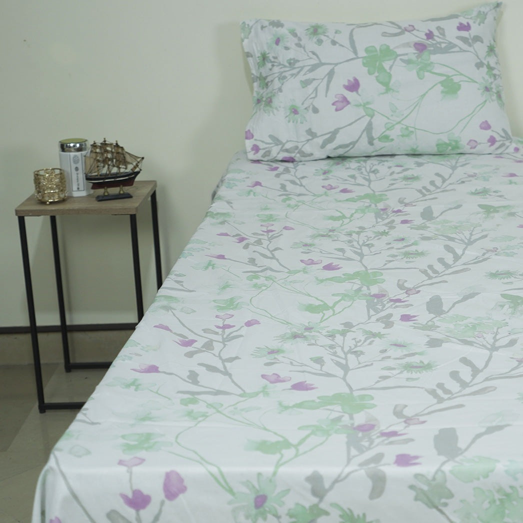 Minty Mulberry King Bedsheet Set