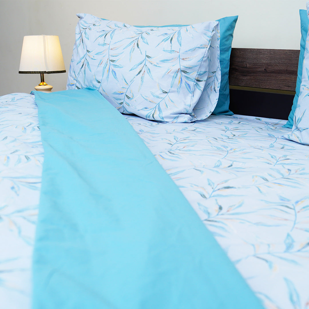 Azure Bliss King Bedsheet Set