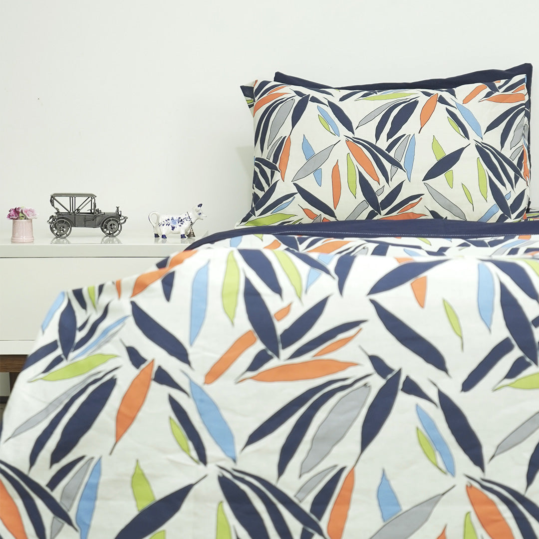 Leafy Splash Single Duvet Cover & Comforter Set