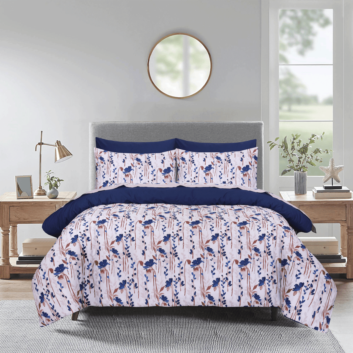 Zinnia Zephyr King Bedsheet Set