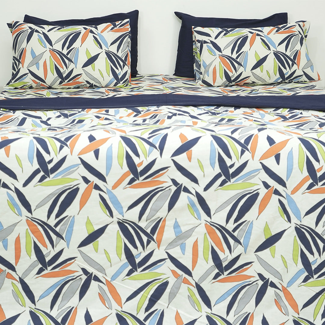 Leafy Splash Single Duvet Cover & Comforter Set