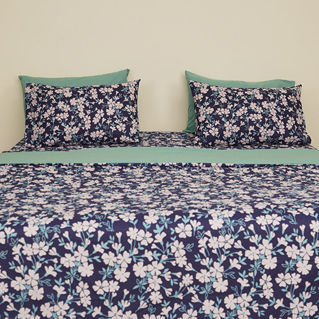 Nightfall bloom Single Duvet Cover & Comforter Set