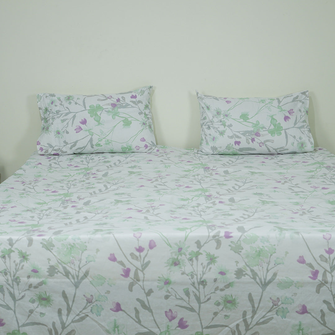 Minty Mulberry King Duvet Cover & Comforter Set